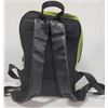 Image 3 : NEW BLACK + GREEN GEOMETRICAL DESIGN BACKPACK