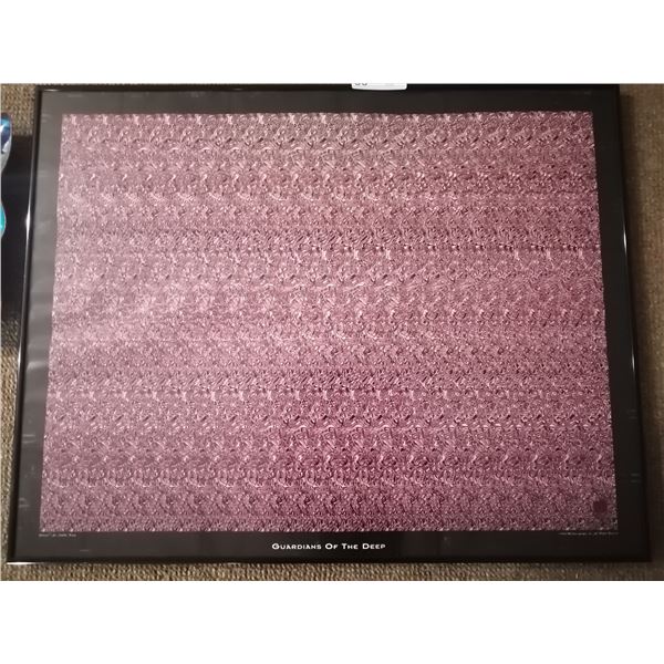 "Guardians of the Deep" Holusion 3D Art Stereogram and Decorative Mexican Artwork