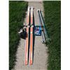 Image 1 : Inuvik Glassex 1 200 cm Cross Country Skis w/ Ski Poles and Shoes (Size 43), SWIX Ski Wax
