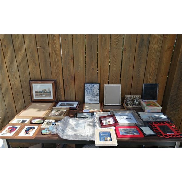 Assorted Artwork (Various Artists) and Picture Frames