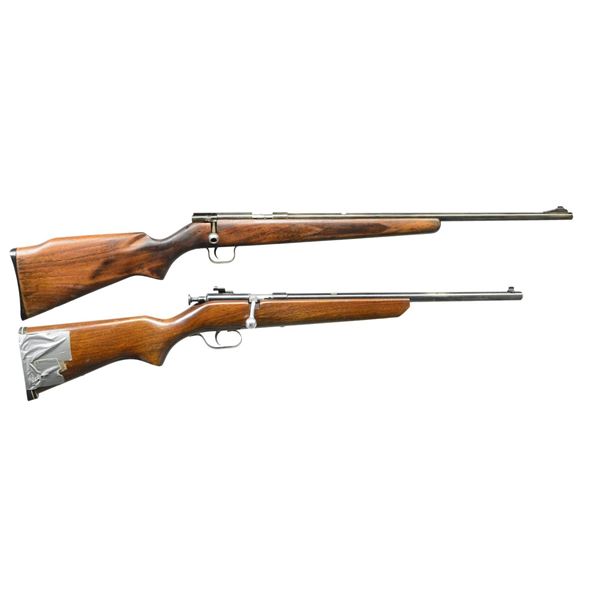 2 RIMFIRE BOLT ACTION RIFLES: WINCHESTER & MARLIN.