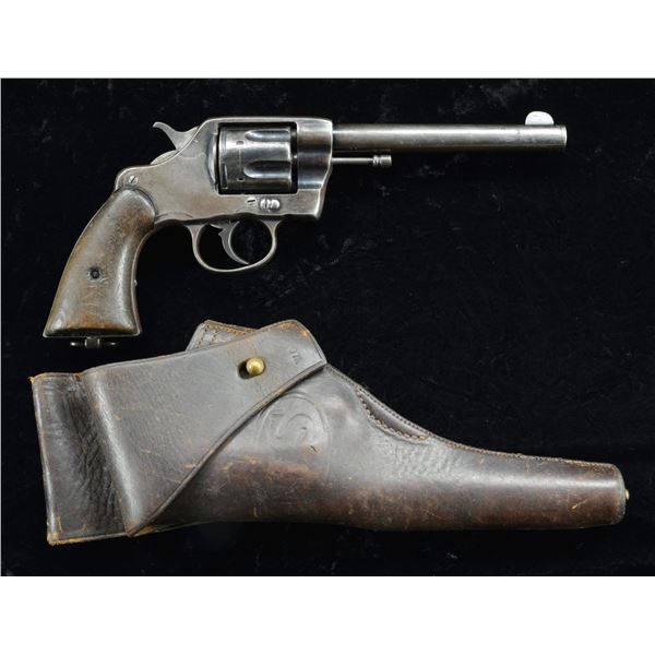 COLT US ARMY 1901 DA REVOLVER WITH HOLSTER.