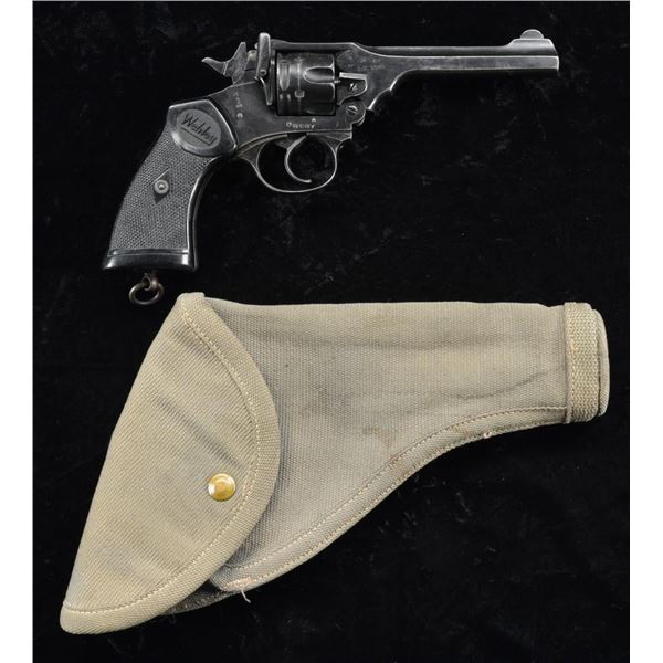 WWII BRITISH WEBLEY & SCOTT MARK IV DA REVOLVER.