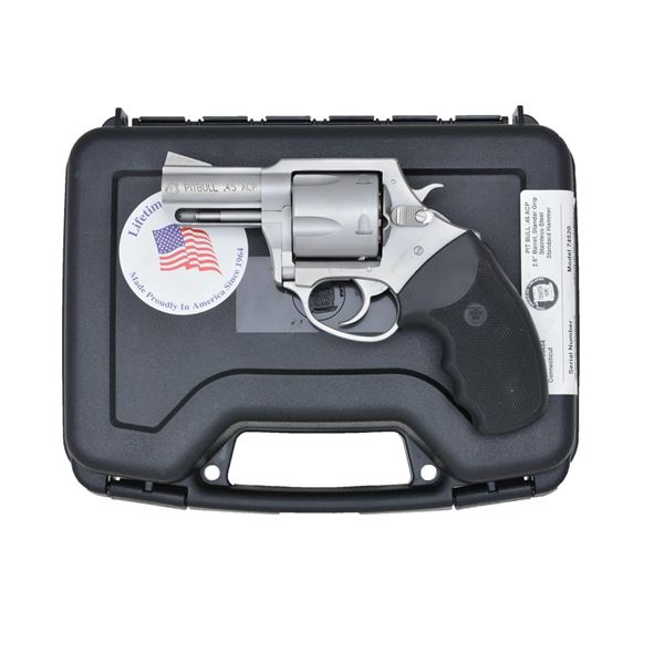 CHARTER ARMS PITBULL STAINLESS DA REVOLVER.