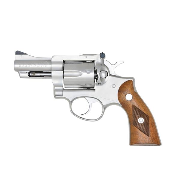 STAINLESS RUGER SECURITY SIX DA REVOLVER.