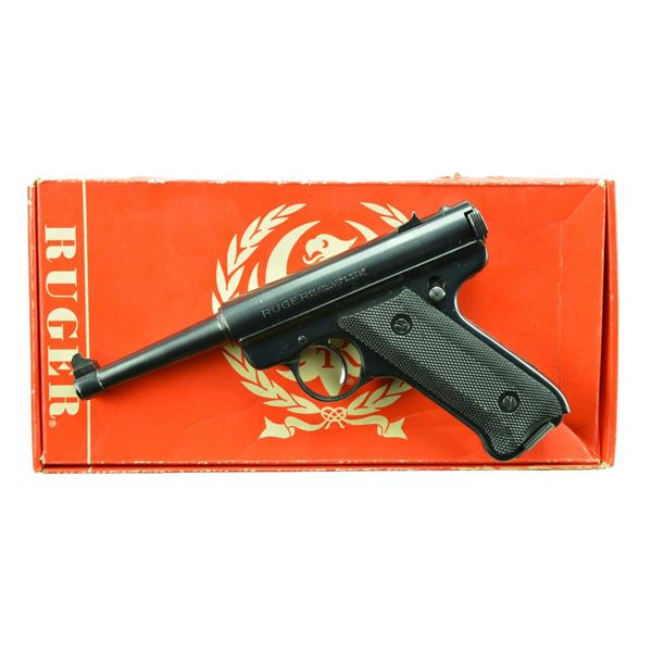 RUGER STANDARD AUTO PISTOL WITH BOX.
