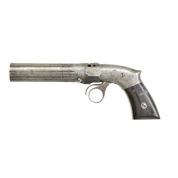 ROBBINS & LAWRENCE RING TRIGGER PEPPERBOX PISTOL.