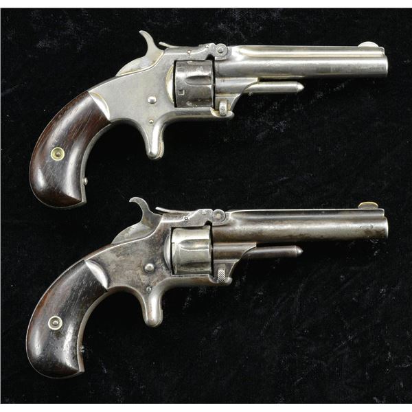 2 SMITH & WESSON MODEL 1 THIRD ISSUE SA REVOLVERS.