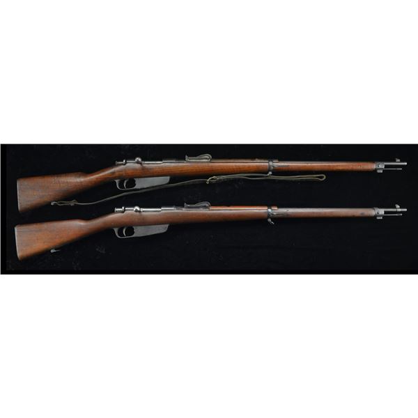 2 ANTIQUE ITALIAN MODEL 1891 BOLT ACTION RIFLES