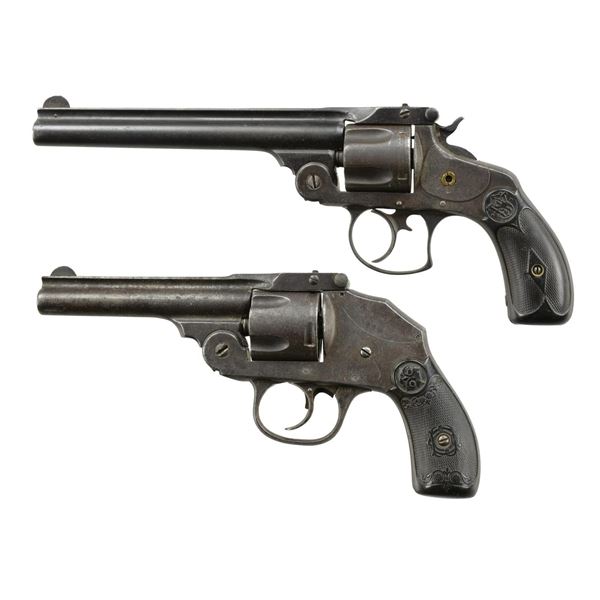 2 ANTIQUE REVOLVERS: S&W, IVER JOHNSON.