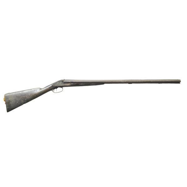 LONDON SXS PERCUSSION SHOTGUN WITH MANTON LOCKS &