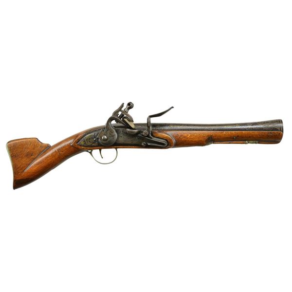 DECORATIVE COPY FLINTLOCK BLUNDERBUSS PISTOL.