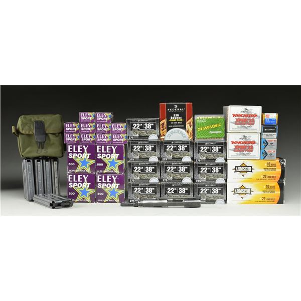 7,700 RDS. OF 22 LR IN 30+ BOXES ALONG WITH M261