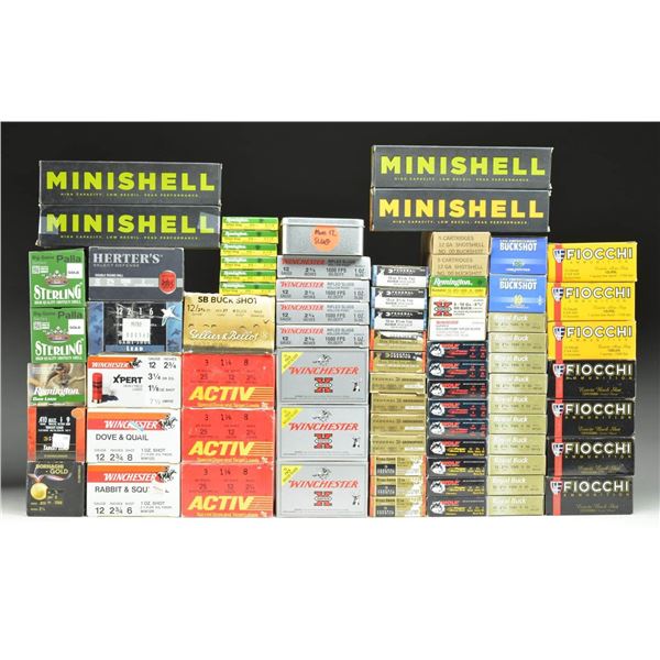 90+ BOXES OF VARIOUS SHOTGUN AMMUNITION.