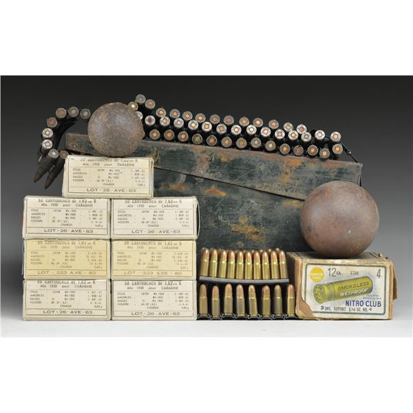 AMMUNITION & 2 CANNONBALLS.