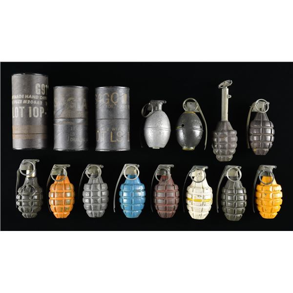 12 INERT / TRAINING US GRENADES