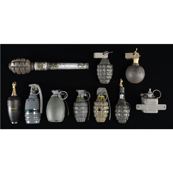 10 INERT / TRAINING GRENADES.
