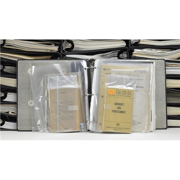 21 REFERENCE MATERIAL BINDERS GRENADES.