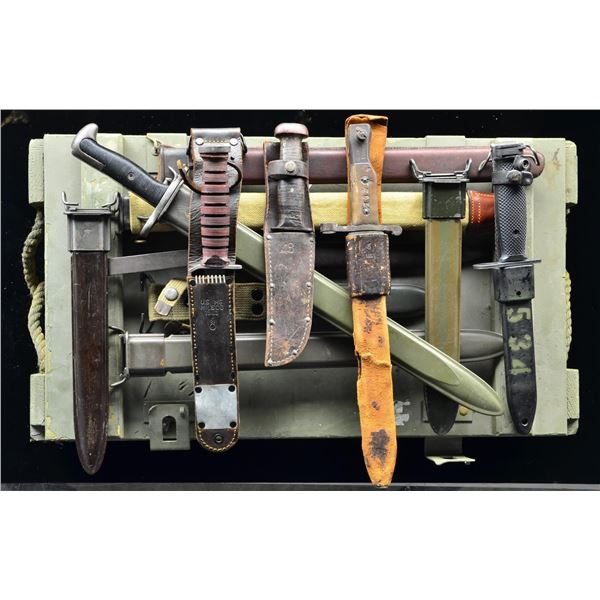 US BAYONETS, SCABBARDS & KNIVES.