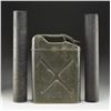 Image 1 : US JERRY CAN & 2 ARTILLERY SHELL CONTAINERS.