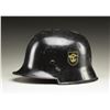 Image 2 : WWII GERMAN M34 POLICE HELMET.