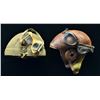 Image 1 : 2 WWII JAPANESE STYLE FLIGHT & TANK HELMETS.