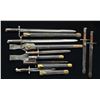 Image 1 : 7 ITALIAN VETERLLI & CARCANO BAYONETS & SCABBARDS.