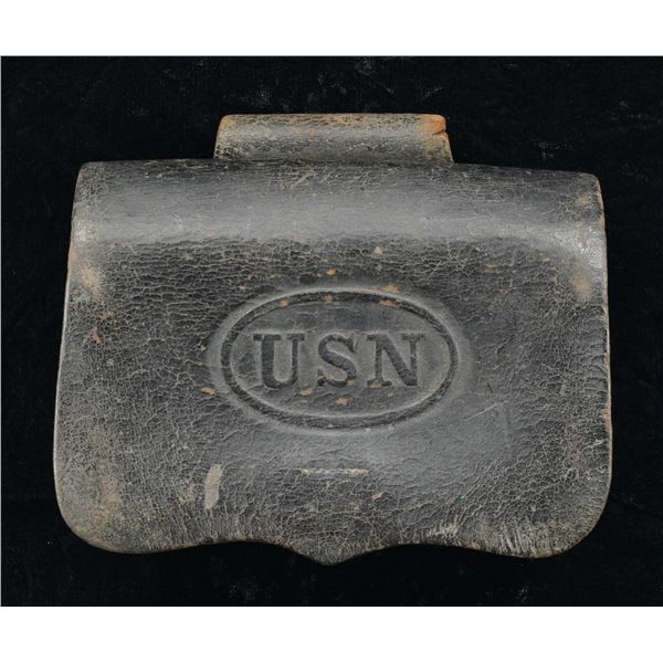 CIVIL WAR USN 1861 DATED CARTRIDGE BOX.