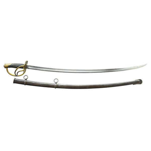 CIVIL WAR C ROBY 1860 LIGHT CAVALRY SWORD &