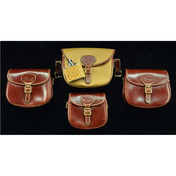 FAMARS FLASK & 4 SHELL BAGS.