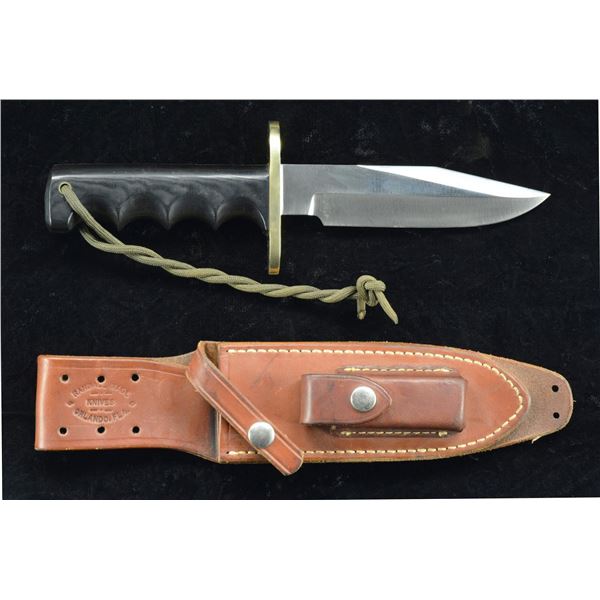 RANDALL FIGHTING KNIFE AND SHEATH.