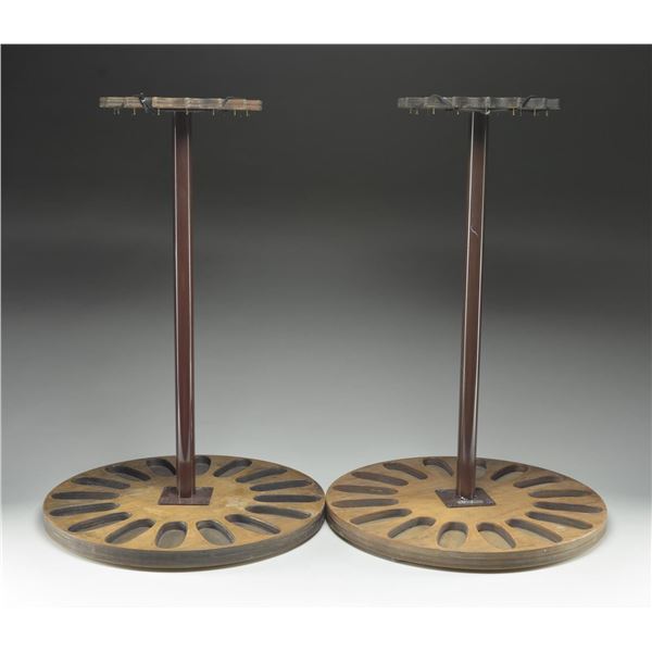 2 ROTATING RIFLE/SHOTGUN RACKS.