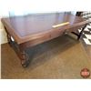 Image 2 : Wooden Coffee Table (15-1/4"H x 48-1/2"W x 20"D) (SEE PICS!)