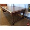 Image 3 : Wooden Coffee Table (15-1/4"H x 48-1/2"W x 20"D) (SEE PICS!)