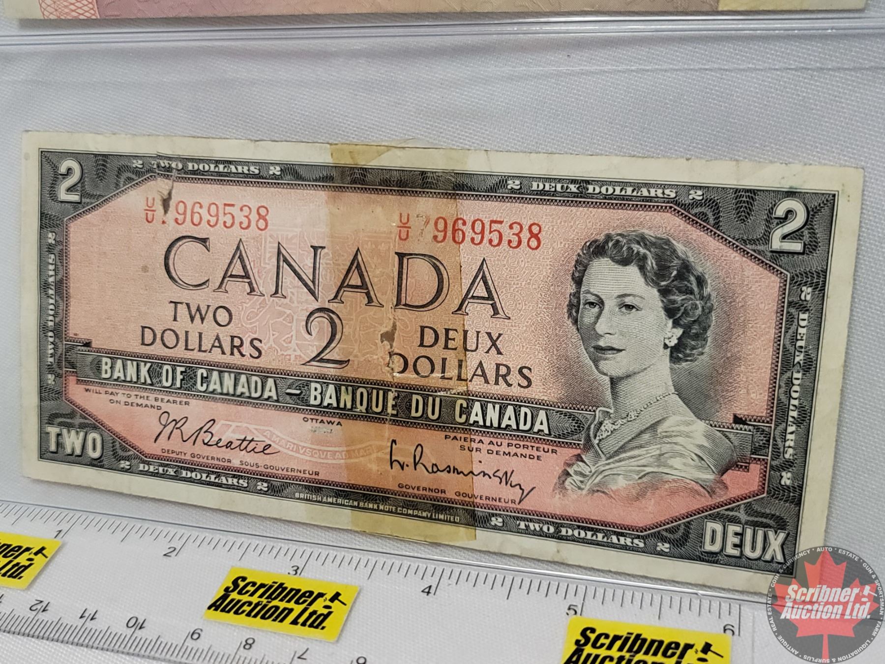 Canada $2 Bills (3): 1986; 1974; 1954 (See Pics for Varieties ...