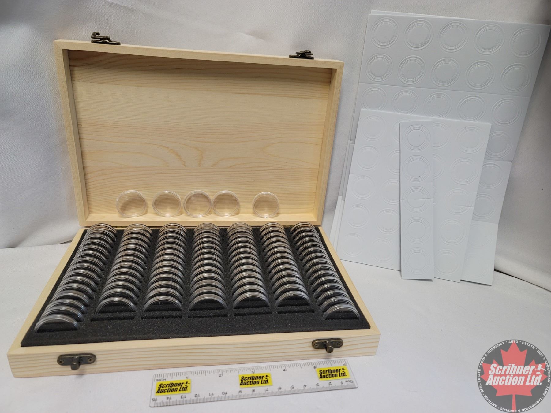 Coin Collector Storage/Sort Box (Box holds 100 Capsules c/w Washers for ...