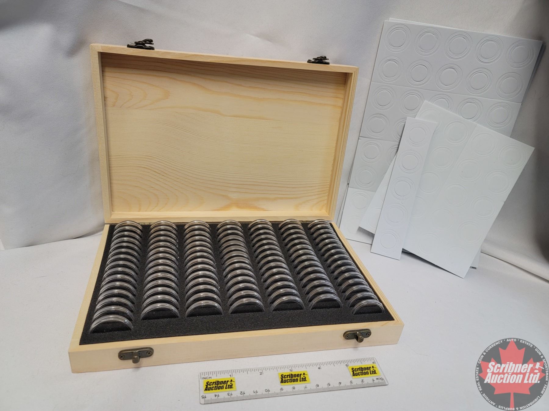 Coin Collector Storage/Sort Box (Box holds 100 Capsules c/w Washers for ...