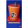 Image 1 : B/A Oil 5 Gallon Pail w/Lid & Spout "British American Oil Company" "Naptha Gas" (18-3/4"H x 11"Dia) 