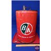 Image 4 : B/A Oil 5 Gallon Pail w/Lid & Spout "British American Oil Company" "Naptha Gas" (18-3/4"H x 11"Dia) 