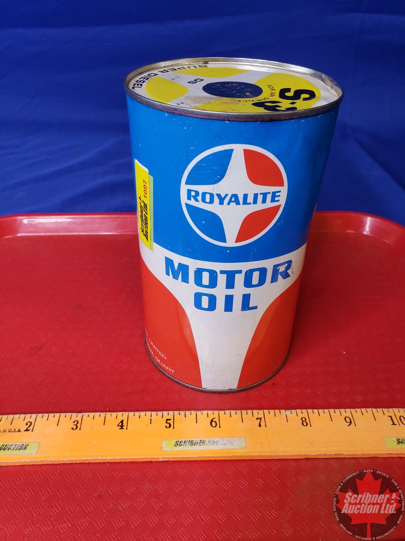 Royalite Motor Oil Tin - Super Diesel (6-1/2