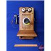 Image 1 : Wood Box Phone "Kellogg Switchboard & Supply Co. Chicago USA #2809S" (No Interior Parts) (19"H x 13"