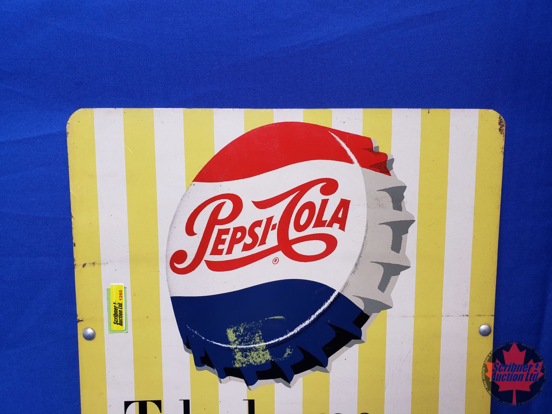 Double Side Metal Sign (Rack Topper)