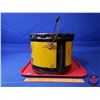 Image 5 : Red Head Grease Pail w/Lid & Handle (9"H x 11-3/4"Dia) (SEE PICS!)
