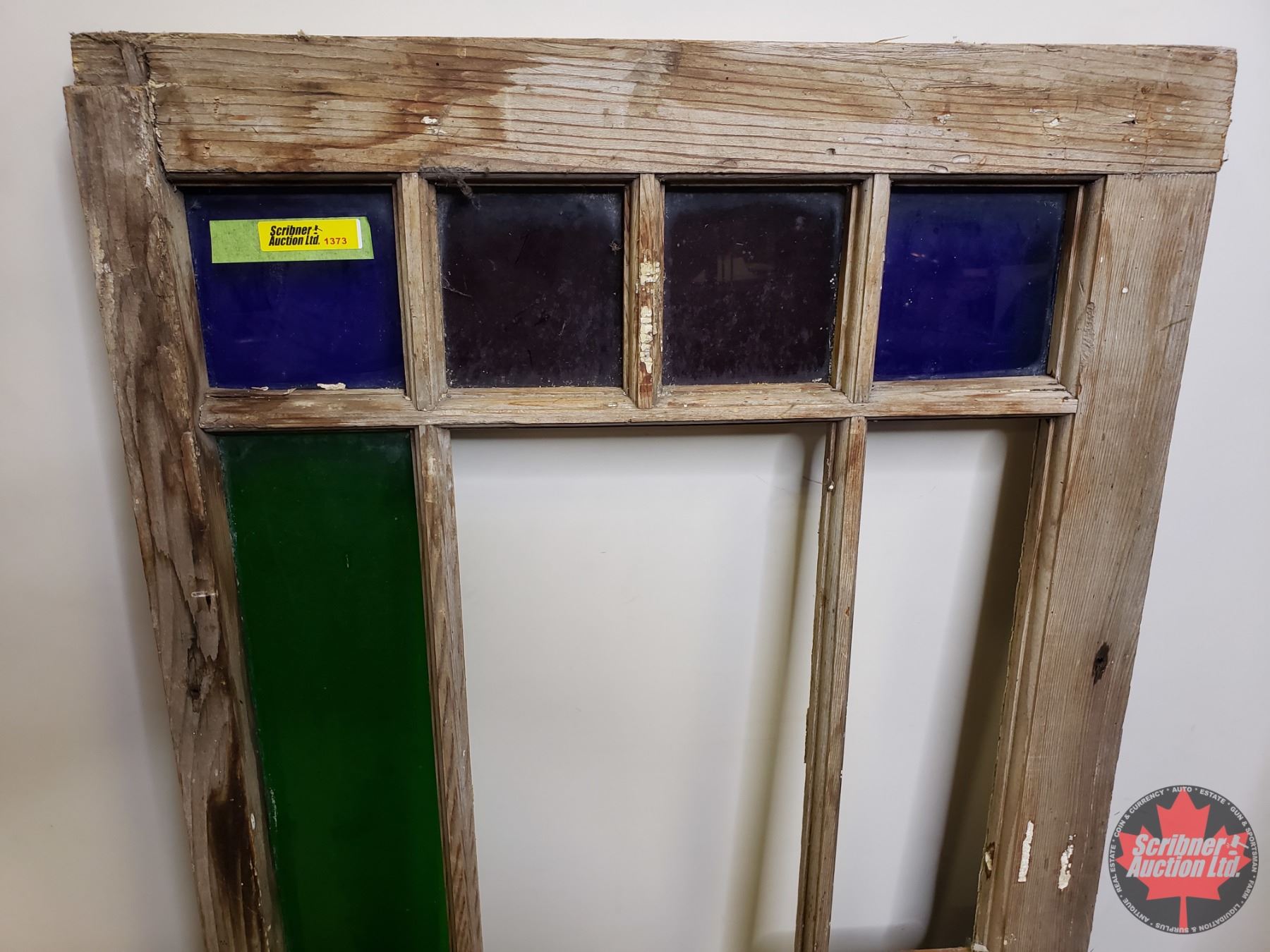 Window Missing Panel Stained Glass Window (Missing 2 Panes) (44-1/4