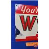 Image 2 : Single Side Tin Embossed "You'll Enjoy WYNOLA a Real Cola Drink" 1953 (9-1/2"H x 19-3/4"W) (SEE PICS