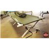 Image 1 : Aluminum Camp Cot in Canvas Bag (Green) (Folded Size: 37"L x 5"W x 7"H) (SEE PICS!)