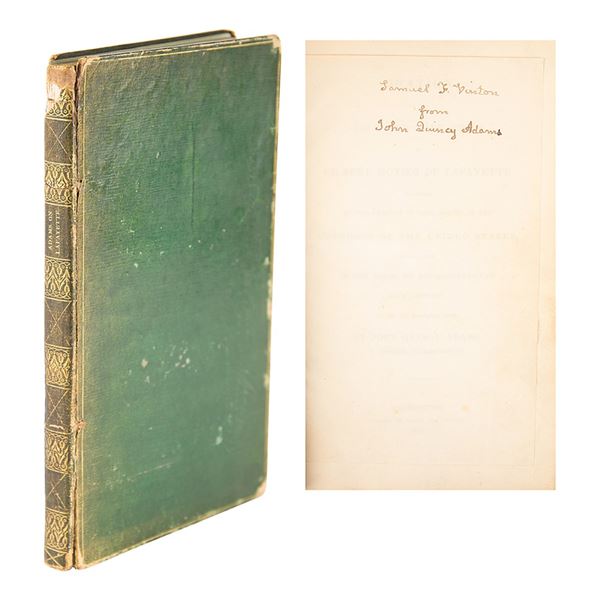 John Quincy Adams Signed Book