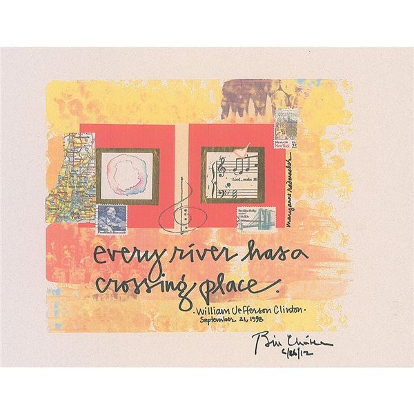 Bill Clinton Signed Print