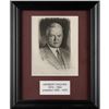 Image 1 : Herbert Hoover Signed Print