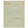 Image 1 : Franklin D. Roosevelt Typed Letter Signed as President